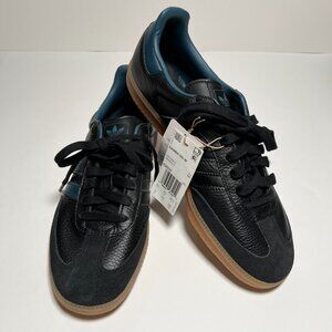 Adidas Women's Size 10 Samba OG Sneaker Originals Soccer Shoes Black Arctic Blue